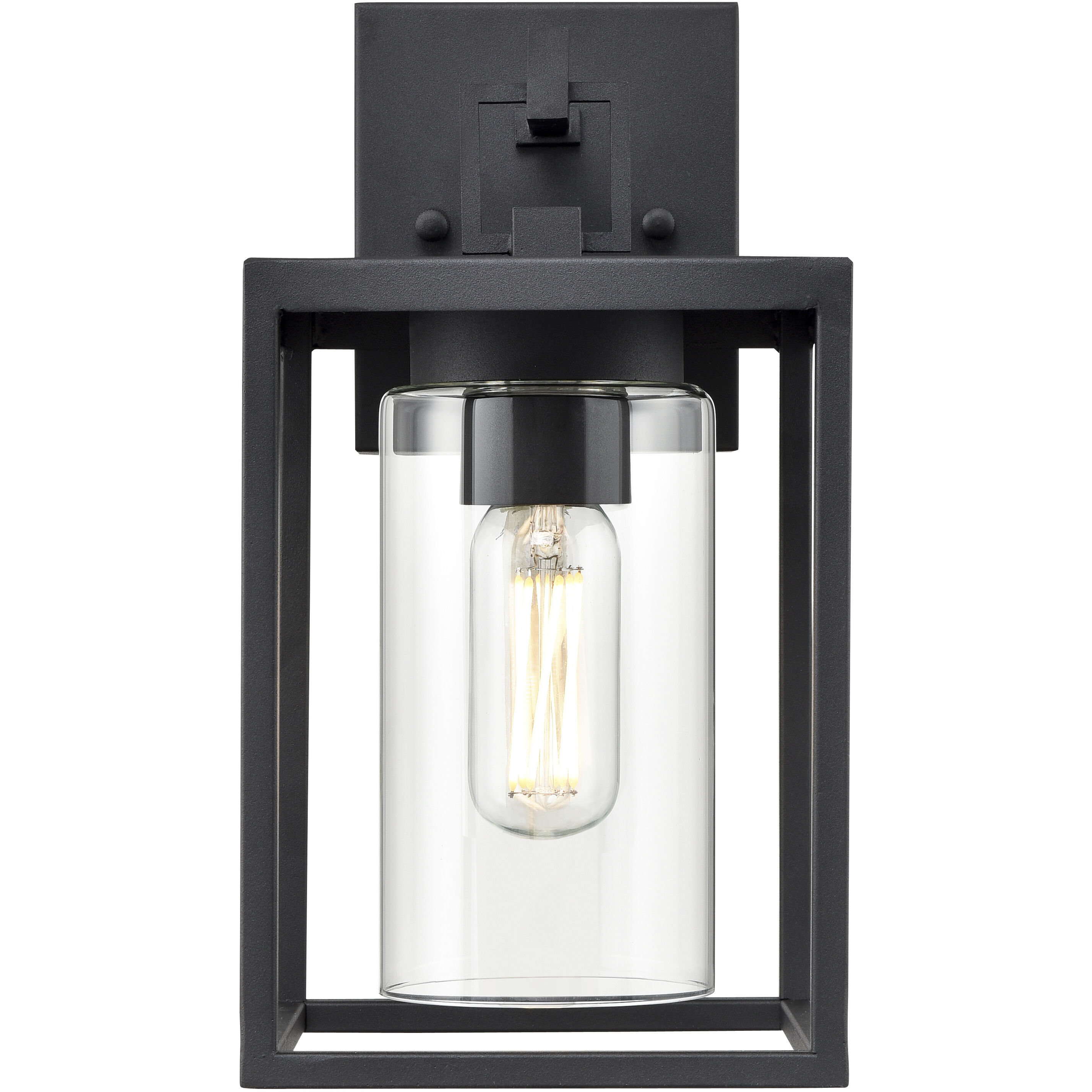 Ellway 1 Light 12.5 inch Textured Black Outdoor Wall Sconce